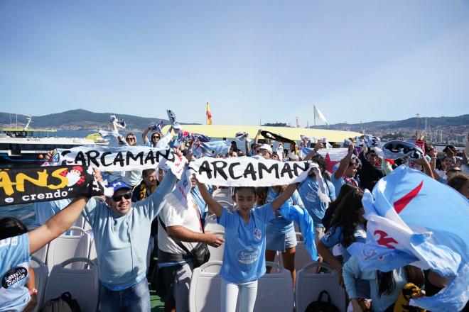 Carcamáns Celestes en su travesía a Vigo (Foto: RC Celta).