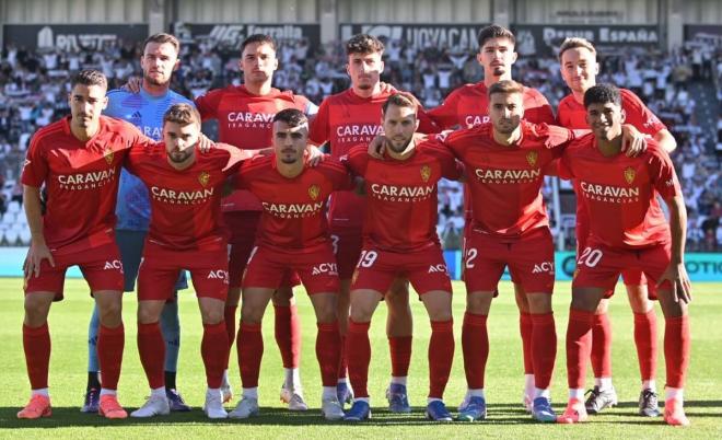 Once ante el Burgos (Foto: Real Zaragoza).