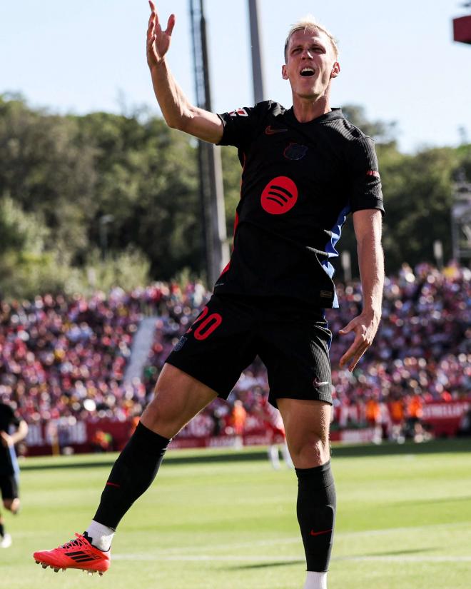 La felicidad de Dani Olmo al marcar ante el Girona (LaLiga)