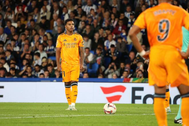 Rodrygo, en el partido del Real Sociedad-Real Madrid (FOTO: Cordón PresS).