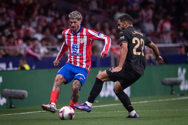 Luis Rioja, en el Atlético de Madrid - Valencia CF (Foto: Cordon Press).