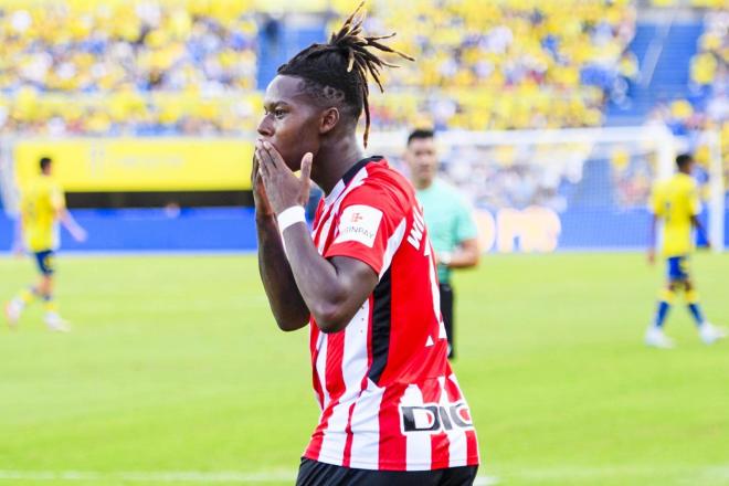 Nico Williams marcaba ante la UD Las Palmas (Foto: Athletic Club).