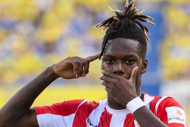 Nico Williams celebró así el marcar un bonito gol ante la UD Las Palmas (Foto: Athletic Club).