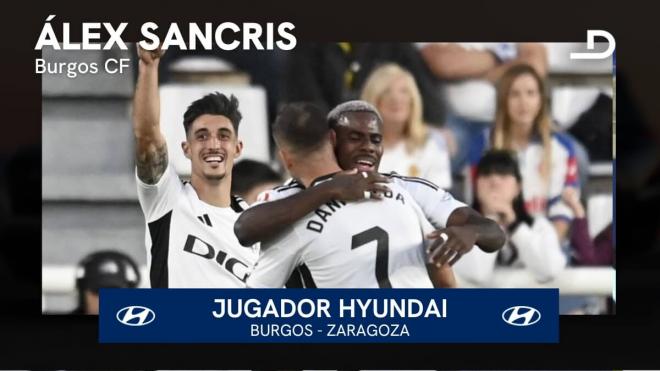 Álex Sancris, Jugador Hyundai del Burgos - Real Zaragoza