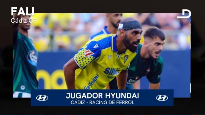 Fali, Jugador Hyundai del Cádiz - Racing de Ferrol