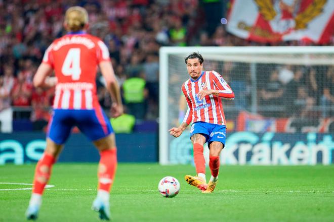 José María Giménez, en un partido del Atlético (Foto: Cordon Press).