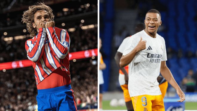 Antoine Griezmann y Kylian Mbappé, en sus últimos partidos (Foto: Cordon Press).