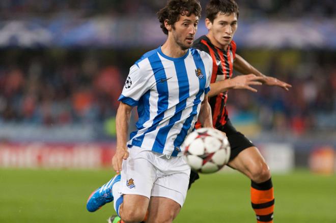 Esteban Granero durante un partido con la Real Sociedad (Foto: Cordon Press)