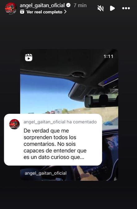 Ángel GAitán reacciona a los comentarios de sus seguidores del vídeo de Mercedes y BMW (foto: Á