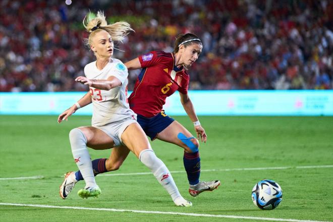 Alisha Lehmann en un partido contra España (Foto: Europa Press)