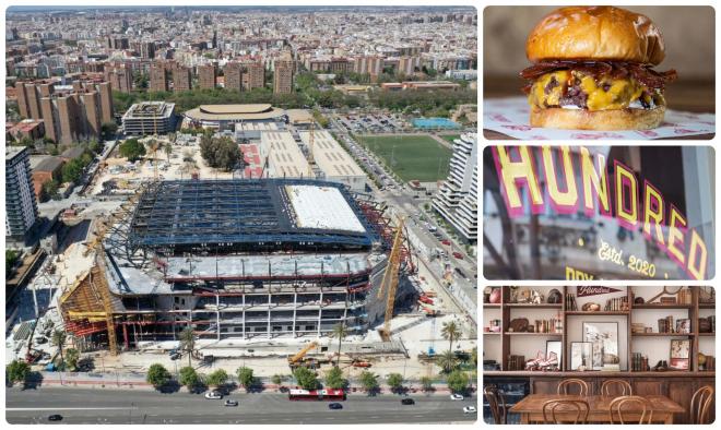 Roig Arena y hamburguesería