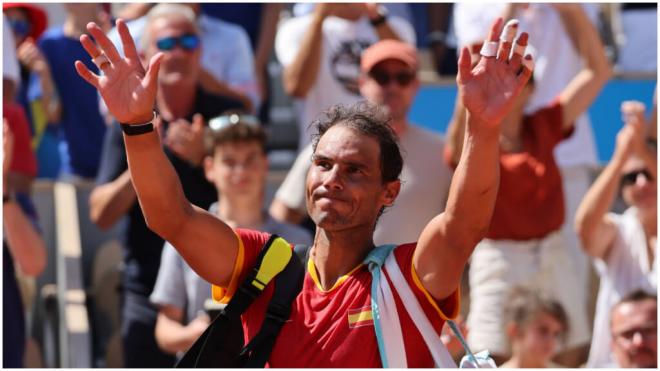 Rafa Nadal, tras ser eliminado en los JJOO de París 2024. (Fuente: Cordon Press)