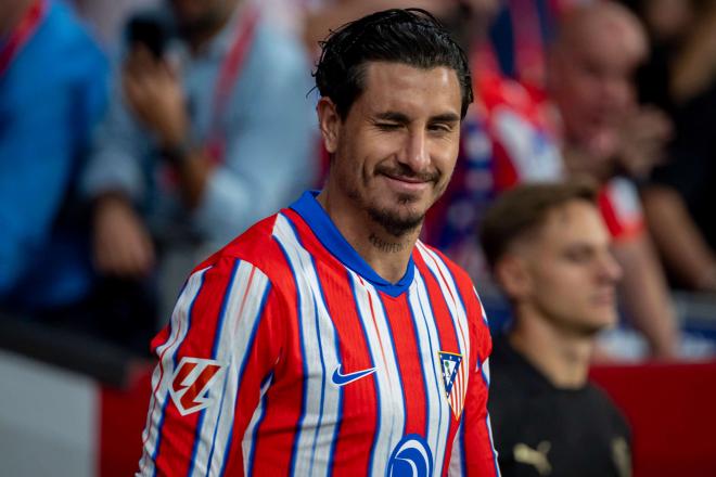 José María Giménez, antes de un partido del Atlético de Madrid (Foto: Cordon Press).