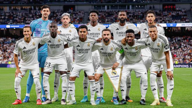 El once titular del Real Madrid ante el Stuttgart (Foto: RMCF).