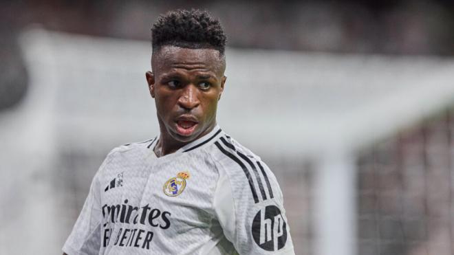 Vinicius Jr durante un partido con el Real Madrid (Fuente: Cordon Press)