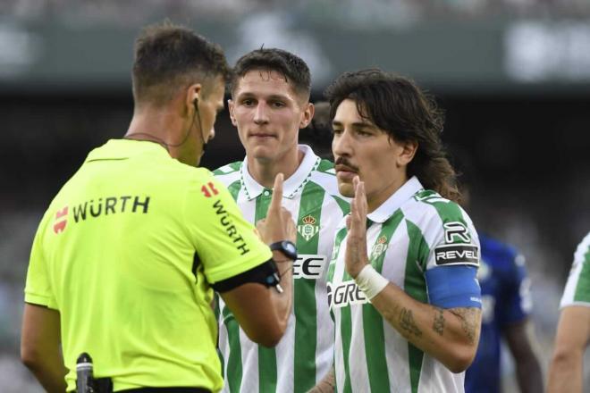 Pulido Santana, en el Betis-Getafe (Foto: Kiko Hurtado).