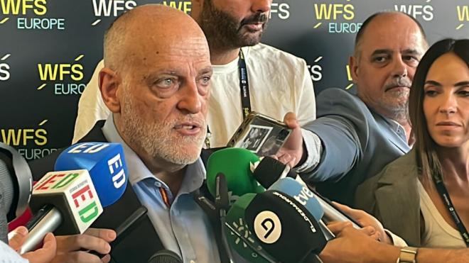 Javier Tebas defiende la huelga de futbolistas propuesta por Rodri