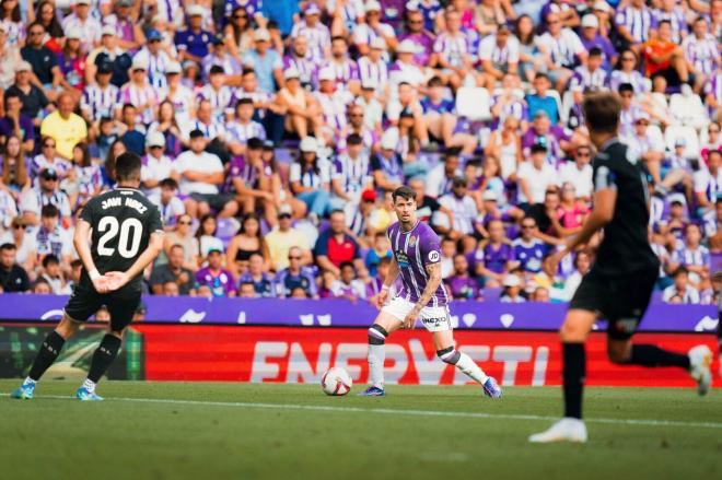 Luis Pérez frente al CD Leganés (Foto: Real Valladolid).