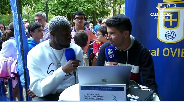 Kwasi Sibo, en el día del Real Oviedo en San Mateo.