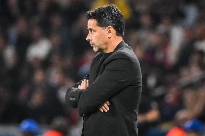 Míchel, durante el PSG-Girona (Foto: Cordon Press).