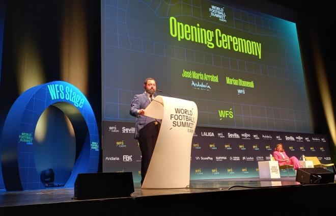 José María Arrabal, en el World Football Summit Europe 2024.