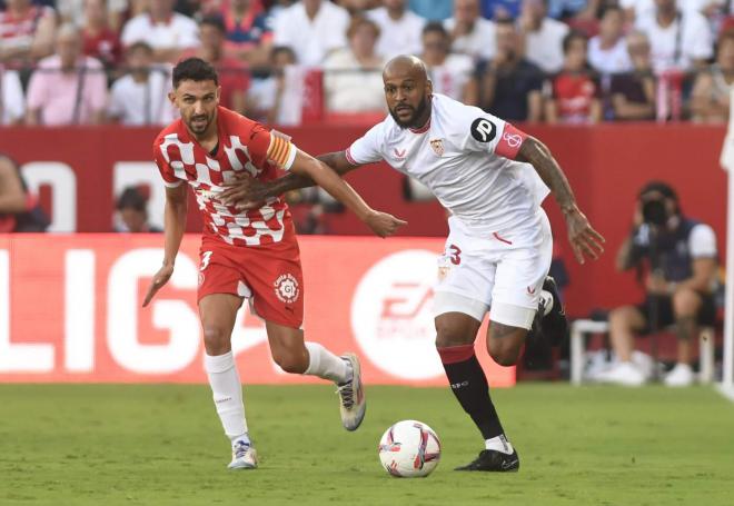 Marcao, ante el Girona (Foto: Kiko Hurtado).