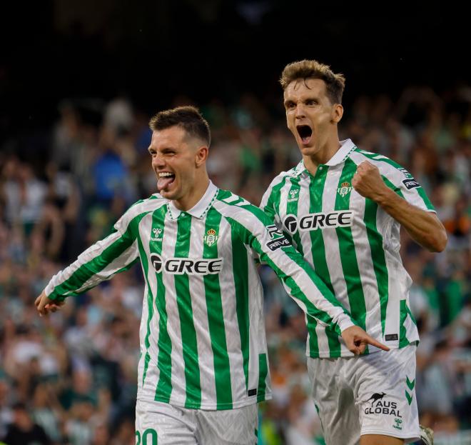 Lo Celso celebra un gol con el Real Betis (Foto: Kiko Hurtado)