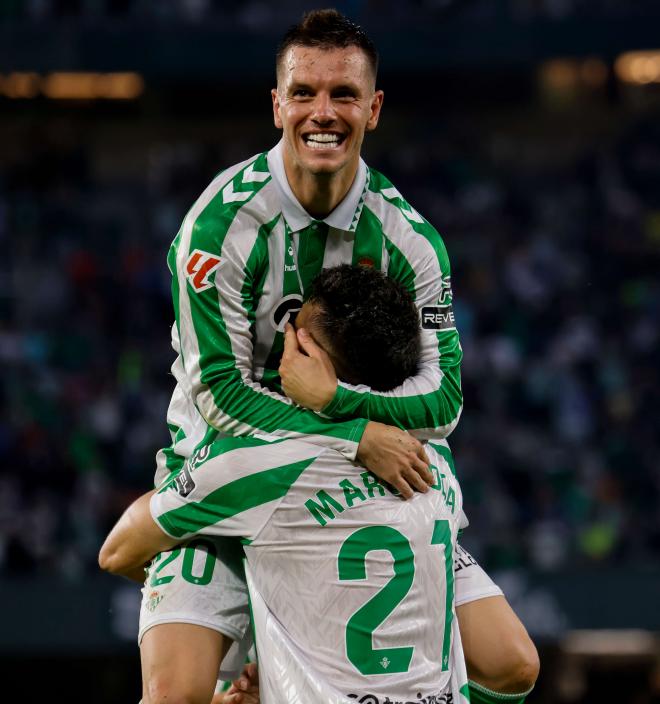 Lo Celso celebra su gol contra el Getafe (Foto: Kiko Hurtado)