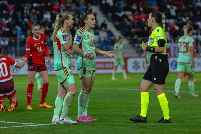 Emanuela Rusta en un partido de selecciones (Cordon Press)