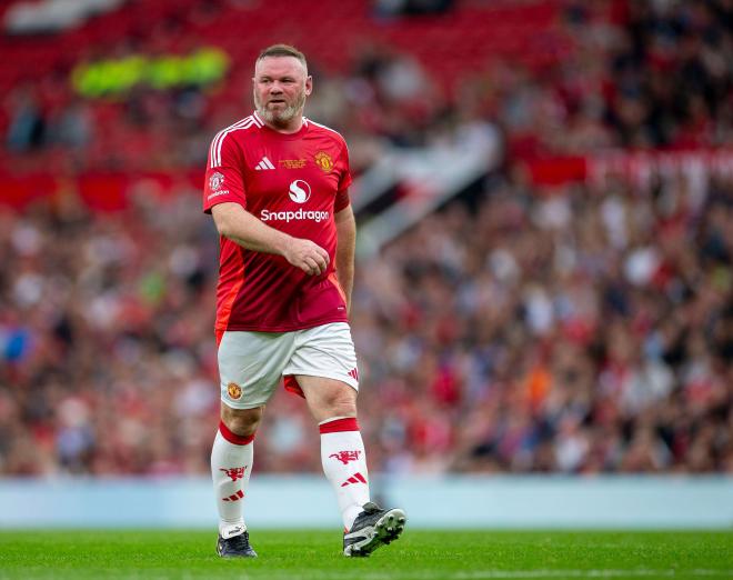 Wayne Rooney en un partido de leyendas del Manchester United (Cordon Press)