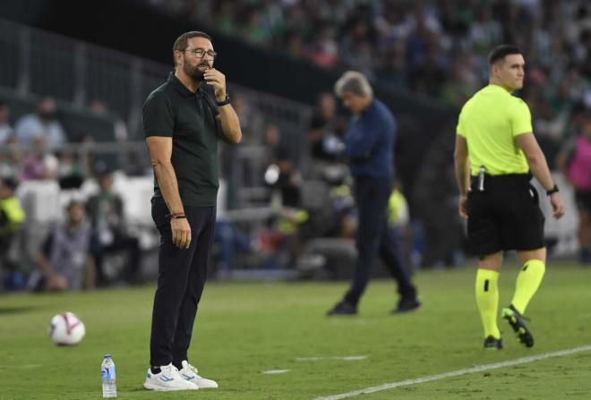 José Bordalás, expulsado en el Betis-Getafe (Foto: Kiko Hurtado).