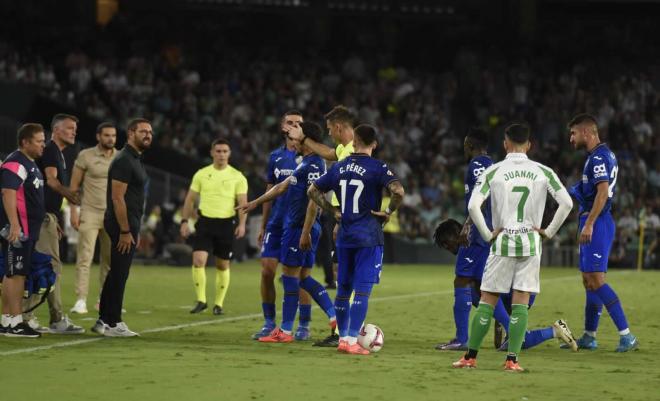 José Bordalás, en el Betis-Getafe (Foto: Kiko Hurtado).