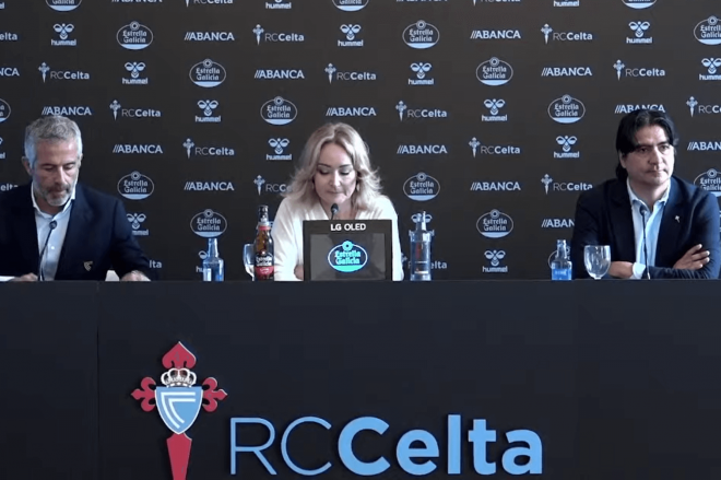 José Gainzarain, Marian Mouriño y Marco Garcés (Foto: RC Celta).