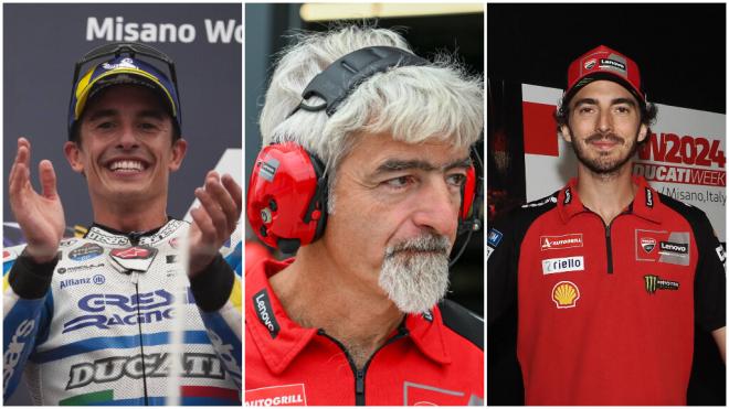 Dall'Igna tiene claro donde coloca a Marc Márquez y Pecco Bagnaia en Ducati.