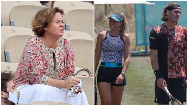 Julia Salnikova, Paula Badosa y Stefanos Tsitsipas (Fotos: Cordon Press)