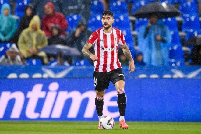 Redebut del central Unai Núñez como león en el partido ganado ante el CD Leganés en Butarque (Foto: Athletic Club).