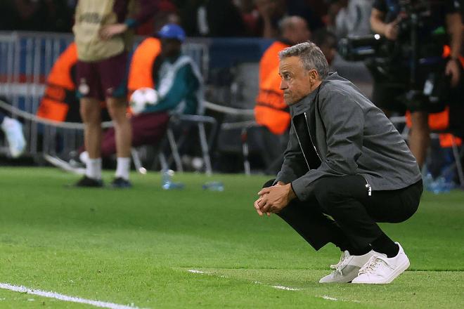 Luis Enrique durante el PSG - Girona (Cordon Press)