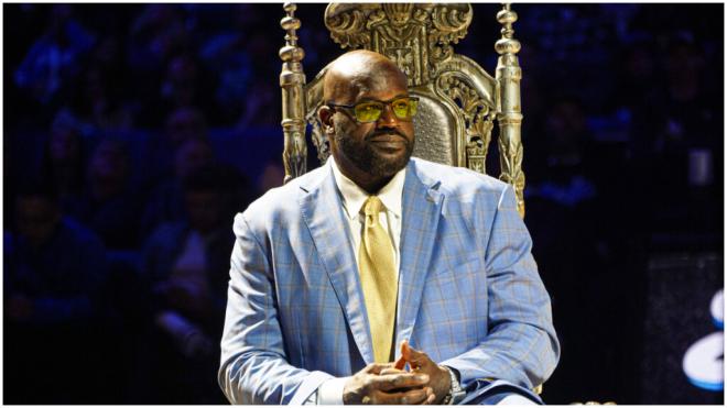 Shaquille O´Neal en la ceremonia de retirada de su camiseta de los Orlando Magic. (Fuente: Cordon Press)