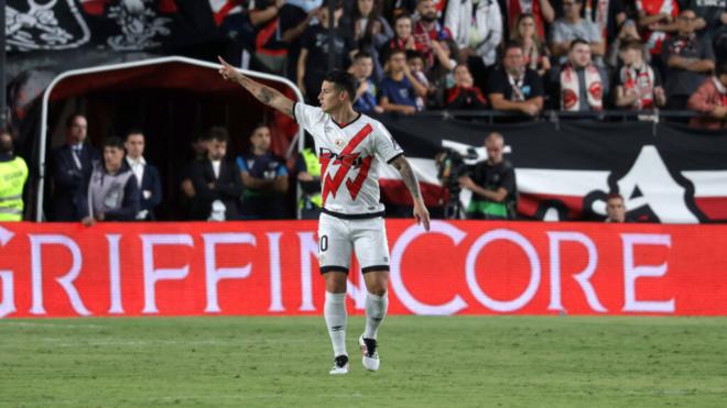 James Rodríguez en su primer partido con el Rayo Vallecano (Cordon Press)