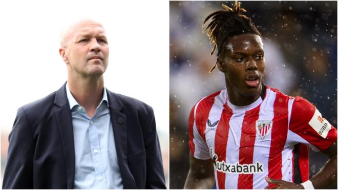 Jordi Curyff sobre Nico Williams (Fuente: Cordon Press y Athletic)