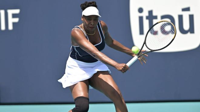 Venus Williams compitiendo en el Miami Open (Foto: Cordon Press)