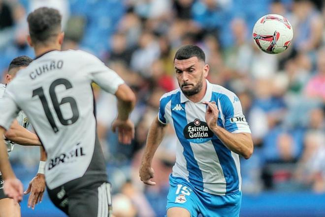 Lance del Dépor - Burgos (Foto: LALIGA).