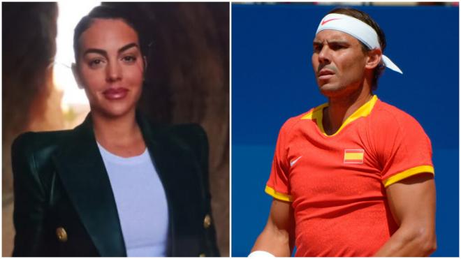 Georgina Rodríguez y Rafa Nadal (Captura de Netflix y fotografía de Cordon Press)