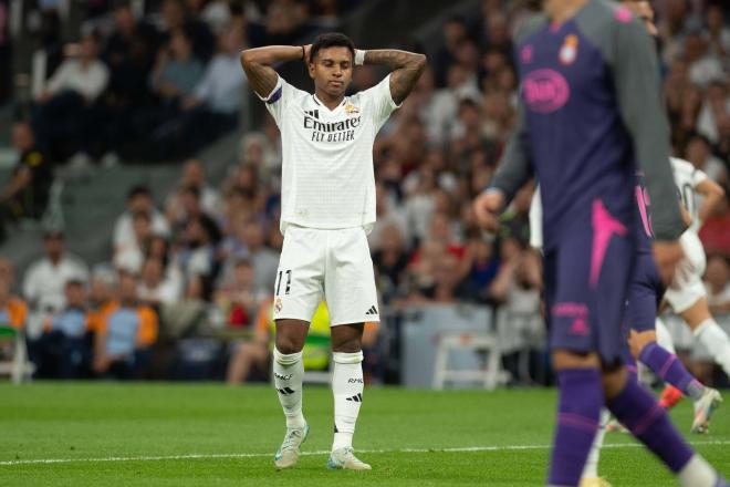 Rodrygo se lamenta en el Real Madrid-Espanyol (Foto: Cordon Press).