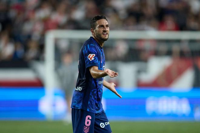 Koke gesticula durante el Rayo Vallecano-Atlético (FOTO: Cordón Press).