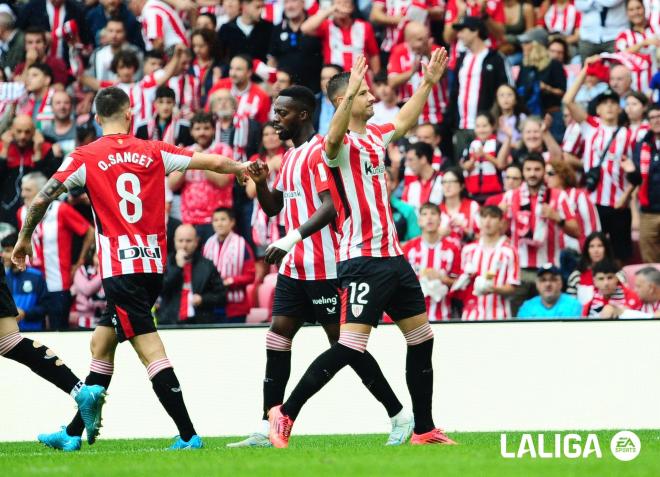 Gorka Guruzeta celebra su primer gol al Celta (Foto: LALIGA).