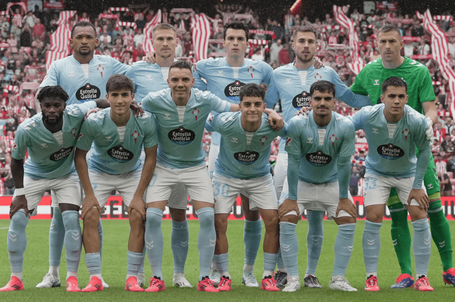 Once titular del Celta ante el Athletic Club (Foto: RC Celta).