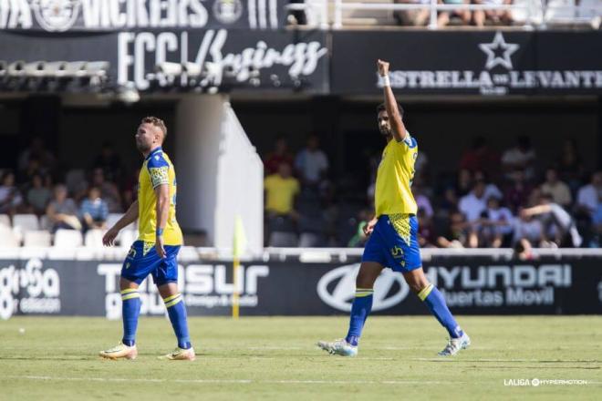 Chris Ramos celebra un gol (Foto: LaLiga).