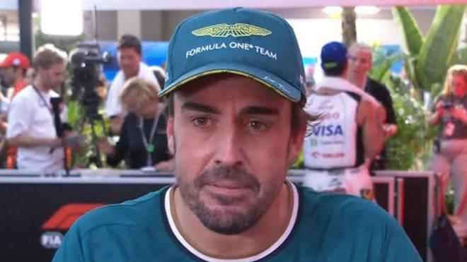 Fernando Alonso, preocupado pese a puntuar (DAZN)