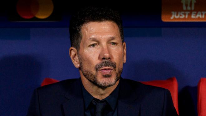 El Cholo Simeone en un partido del Atlético de Madrid (Foto: Cordon Press)